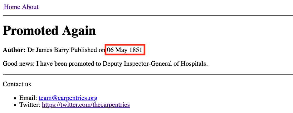 Blog post ‘1851-05-06’ with human readable date without ordinal parameter